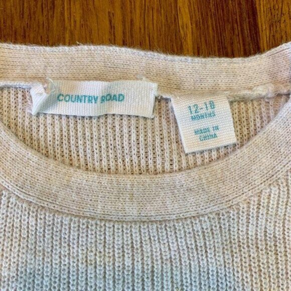 COUNTRY ROAD Baby Girls Knit Sweater Dress 12-18 Spotted Polka Dots Toddler Girl - Picture 4 of 4